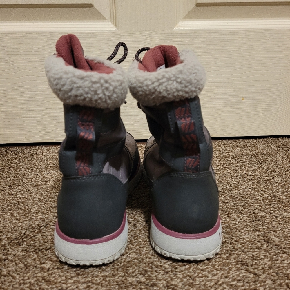 L.L.Bean Women Ultralight Quilted Insulated Waterproof  Boots Size 9 Gray Tek2.5 - Picture 6 of 10